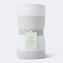 Chenille Stripe Baby Blanket - Gray And White Stripes - Cloud Island™ -Cheap Cloud Island Store GUEST 0324882f 509f 4a9b ba22 358ea19cbf70