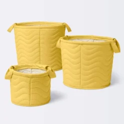 Quilted Fabric Large Round Storage Basket - Yellow - Cloud Island™ -Cheap Cloud Island Store GUEST 0b733d0a 2113 4887 b178 9085c321a75c 2