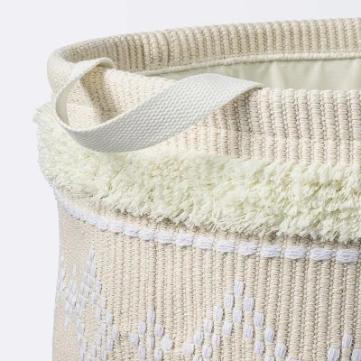 Tufted Fabric Large Round Storage Basket - Khaki and Cream - Cloud Island™ Tufted Fabric Large Round Storage Basket - Khaki And Cream - Cloud Island™ -Cheap Cloud Island Store GUEST 0cd4221f 5da9 4145 9ecd 87d52e8cf993