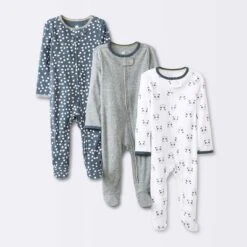 Baby Boys' 3pk Pandas Zip-Up Sleep N' Play - Cloud Island™ Heather Gray -Cheap Cloud Island Store GUEST 0e627b77 fdb2 4bca ab84 113865f2213d
