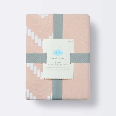 Jersey Fitted Crib Sheet - Pink Chevron and Solid Heirloom - Pink - 2pk - Cloud Island™ Jersey Fitted Crib Sheet - Pink Chevron And Solid Heirloom - Pink - 2pk - Cloud Island™ -Cheap Cloud Island Store GUEST 154d744f 0381 43cf 91a3 cb4cff1fe342