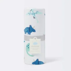 Jersey Knit Reversible Faux Fur Blanket Dinos - Cloud Island™ Blue/Green -Cheap Cloud Island Store GUEST 181d3656 239b 48db 9448 6bf347301b77