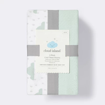 Fitted Crib Sheet - Cloud Island™ - Clouds/Mint - 2pk Fitted Crib Sheet - Cloud Island™ - Clouds/Mint - 2pk -Cheap Cloud Island Store GUEST 1b37b9d3 dd2b 4e1b 9a31 f545d2ced1e7