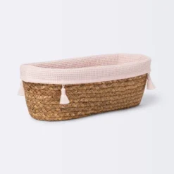 Natural Weave Oval Storage Bin With Waffle Weave Liner - Cloud Island™ -Cheap Cloud Island Store GUEST 1e6641ca 4f0e 49c7 9393 e36b79ebf5a7