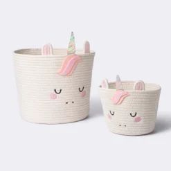 Coiled Rope Forest Animal Small Round Storage Basket - Unicorn - Cloud Island™ -Cheap Cloud Island Store GUEST 3194f202 a8f6 4b11 ba71 c925a6018518