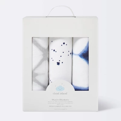 Muslin Swaddle Blankets Starry Slumber 3pk - Cloud Island™ Blue Muslin Swaddle Blankets Starry Slumber 3pk - Cloud Island™ Blue -Cheap Cloud Island Store GUEST 34ebc13d 0c67 428a aa12 5d80e13062be