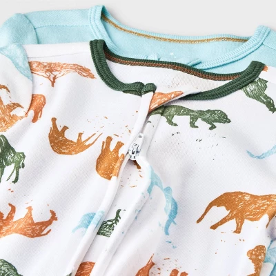 Baby Boys' 2pk Safari Animals Zip Romper - Cloud Island™ Baby Boys' 2pk Safari Animals Zip Romper - Cloud Island™ -Cheap Cloud Island Store GUEST 3e8bad03 7c62 4a2c b4a8 2a21ace0412b