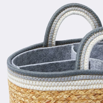 Braided Water Hyacinth Decorative Container with Coiled Rope Handles - Gray - Cloud Island™ Braided Water Hyacinth Decorative Container With Coiled Rope Handles - Gray - Cloud Island™ -Cheap Cloud Island Store GUEST 44940408 4bcf 4885 bc72 f42b9cfa90ba