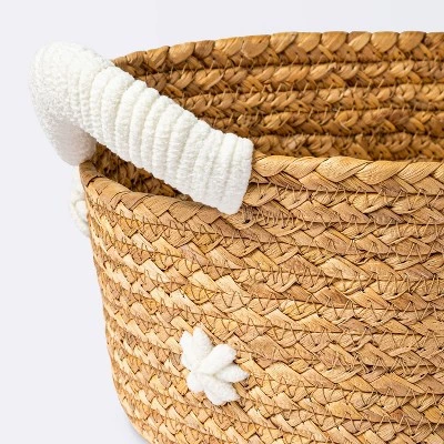 Braided Water Hyacinth with Tufted Embroidery Square Storage Basket - Cloud Island™ Braided Water Hyacinth With Tufted Embroidery Square Storage Basket - Cloud Island™ -Cheap Cloud Island Store GUEST 5034dfb1 5eae 43a2 a712 f449f32efbfd