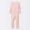 Baby 2pk Basic Wide Rib Romper - Cloud Island™ Pink
