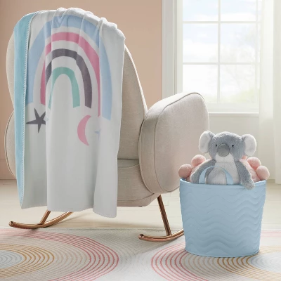 Quilted Fabric Large Round Storage Basket - Blue - Cloud Island™ Quilted Fabric Large Round Storage Basket - Blue - Cloud Island™ -Cheap Cloud Island Store GUEST 798f1da6 1318 41ab a80f cce54c155666