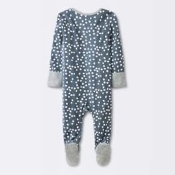 Baby Boys' 3pk Pandas Zip-Up Sleep N' Play - Cloud Island™ Heather Gray
