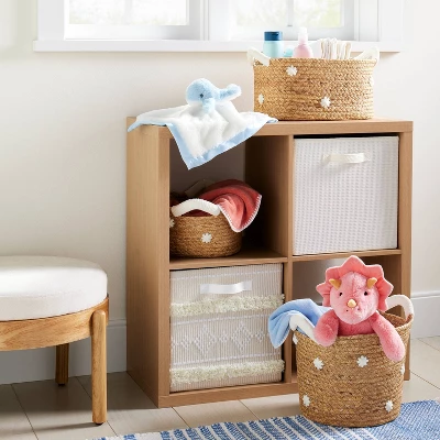 Braided Water Hyacinth with Tufted Embroidery Medium Round Storage Basket - Cloud Island™ Braided Water Hyacinth With Tufted Embroidery Medium Round Storage Basket - Cloud Island™ -Cheap Cloud Island Store GUEST 8d20792f 3c46 4dc4 a7f2 44cbd6ea0c2d