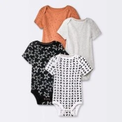 Baby 4pk Short Sleeve Bodysuit - Cloud Island™ Black -Cheap Cloud Island Store GUEST 986eeffa 7096 4680 beb8 1fb2052ac481