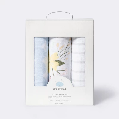 Muslin Swaddle Blankets Meadow - Cloud Island™ Light Blue 3pk Muslin Swaddle Blankets Meadow - Cloud Island™ Light Blue 3pk -Cheap Cloud Island Store GUEST 9e9b61f4 2b6d 478a 9bf3 8a140a67ab11