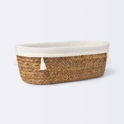 Natural Weave Oval Storage Bin With Waffle Weave Liner - Cloud Island™ -Cheap Cloud Island Store GUEST a3de4f61 51cd 4f96 91ff 73a5dc516147