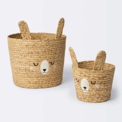 Braided Water Hyacinth Medium Round Storage Basket - Rabbit - Cloud Island™ 2 Braided Water Hyacinth Medium Round Storage Basket - Rabbit - Cloud Island™ -Cheap Cloud Island Store GUEST a5d9b501 e874 4e24 abfc c6e9b2eecec0