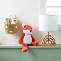 Braided Water Hyacinth With Tufted Embroidery Small Round Storage Basket - Cloud Island™