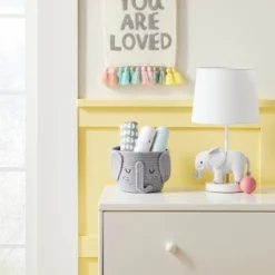 Coiled Rope Small Round Storage Basket - Elephant - Cloud Island™