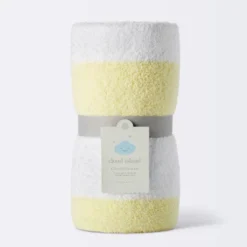 Chenille Stripe Baby Blanket - Yellow And White Stripes - Cloud Island™ -Cheap Cloud Island Store GUEST c49ed641 9886 476a 82b0 dc2fb9cdd6d2