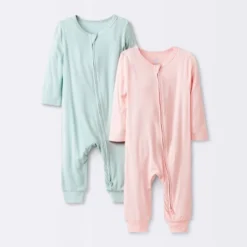 Baby Girls' 2pk Premium Romper - Cloud Island™ -Cheap Cloud Island Store GUEST ee1fd830 5397 4a6e 9483 6230454733f3
