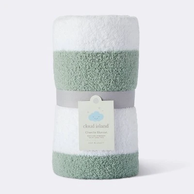 Chenille Stripe Baby Blanket - Green and White Stripe - Cloud Island™ Chenille Stripe Baby Blanket - Green And White Stripe - Cloud Island™ -Cheap Cloud Island Store GUEST f1d770bd 8395 4c5f 908f 0abf2d889710