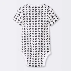 Baby 4pk Short Sleeve Bodysuit - Cloud Island™ Black